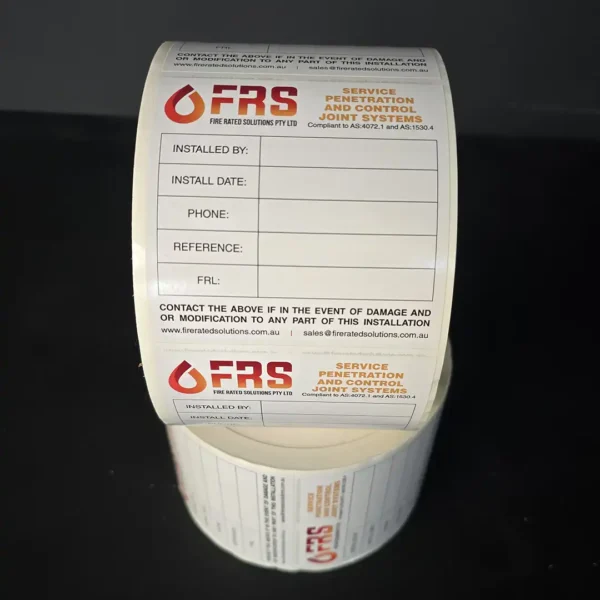 Penetration Seal Fire Compliance Stickers - Image 2